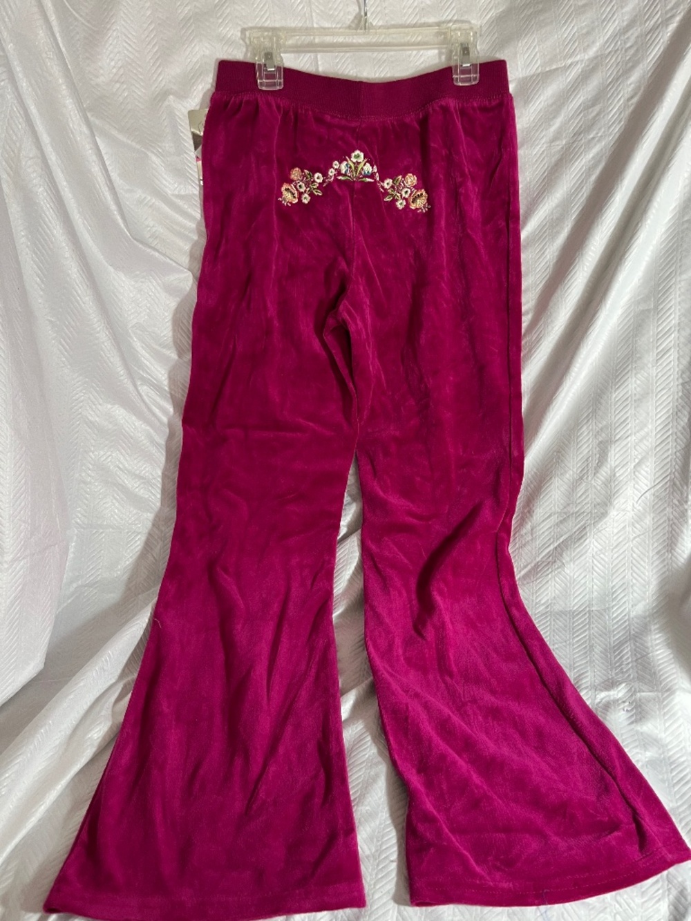 THALIA SODI Velour Track Pants Girls 14-16 Y2K Jrs XXS  NEW